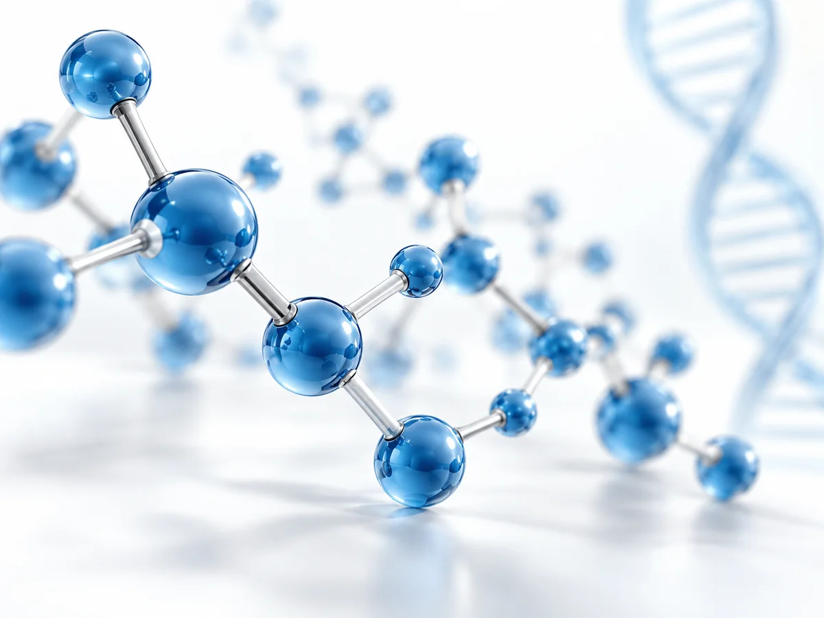 Representacao da rede molecular do peptideo GHK-Cu