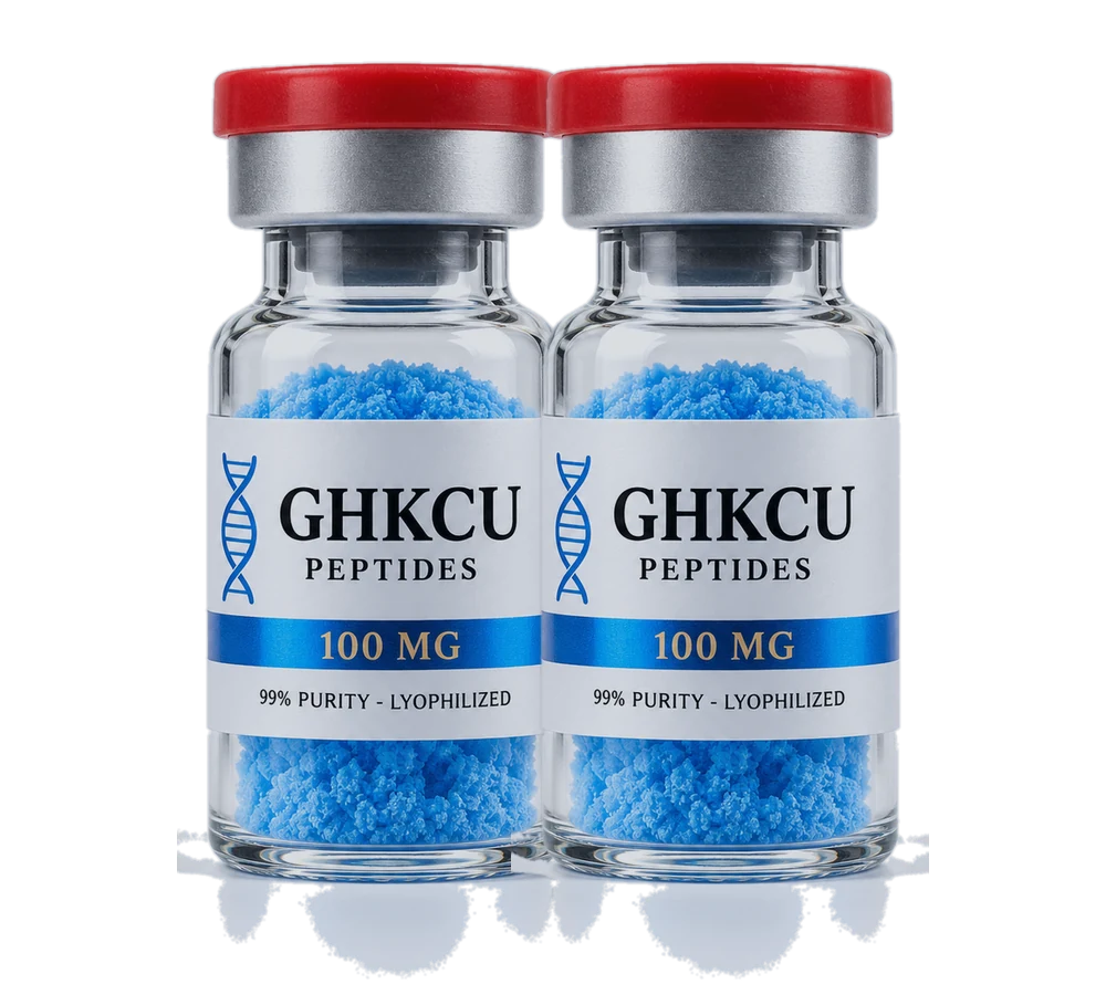 Embalagem com 2 frascos de GHK-Cu